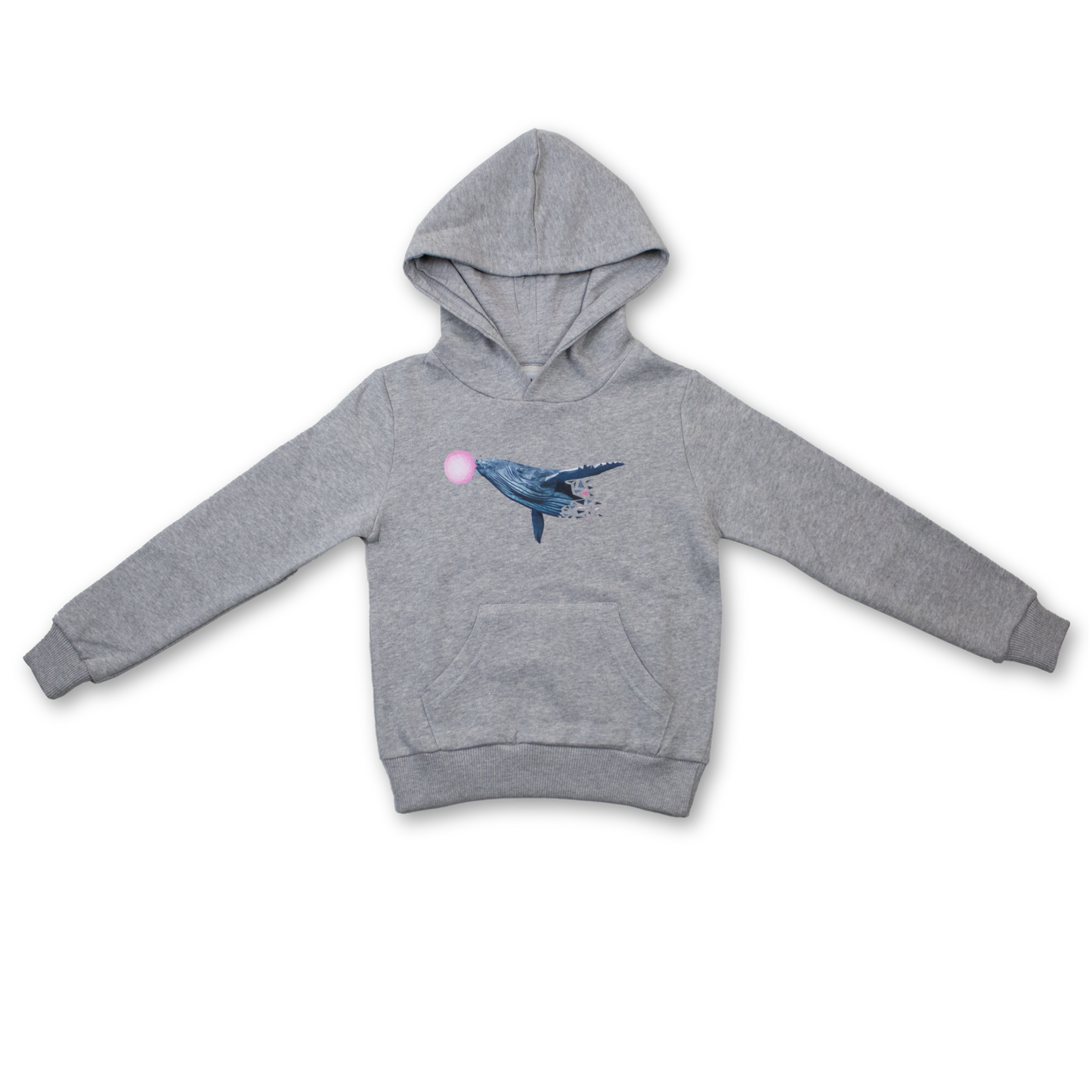 Children's Hoodie - Grey - Winnie the Antarctic Whale