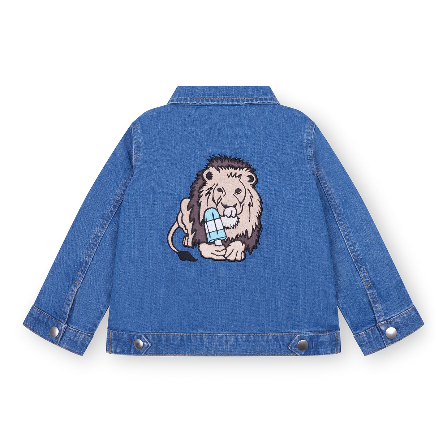 Children's denim jacket - Lion with ice lolly