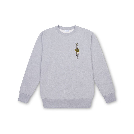 Crewneck sweatshirt grey - Gin & Tonic Giraffe