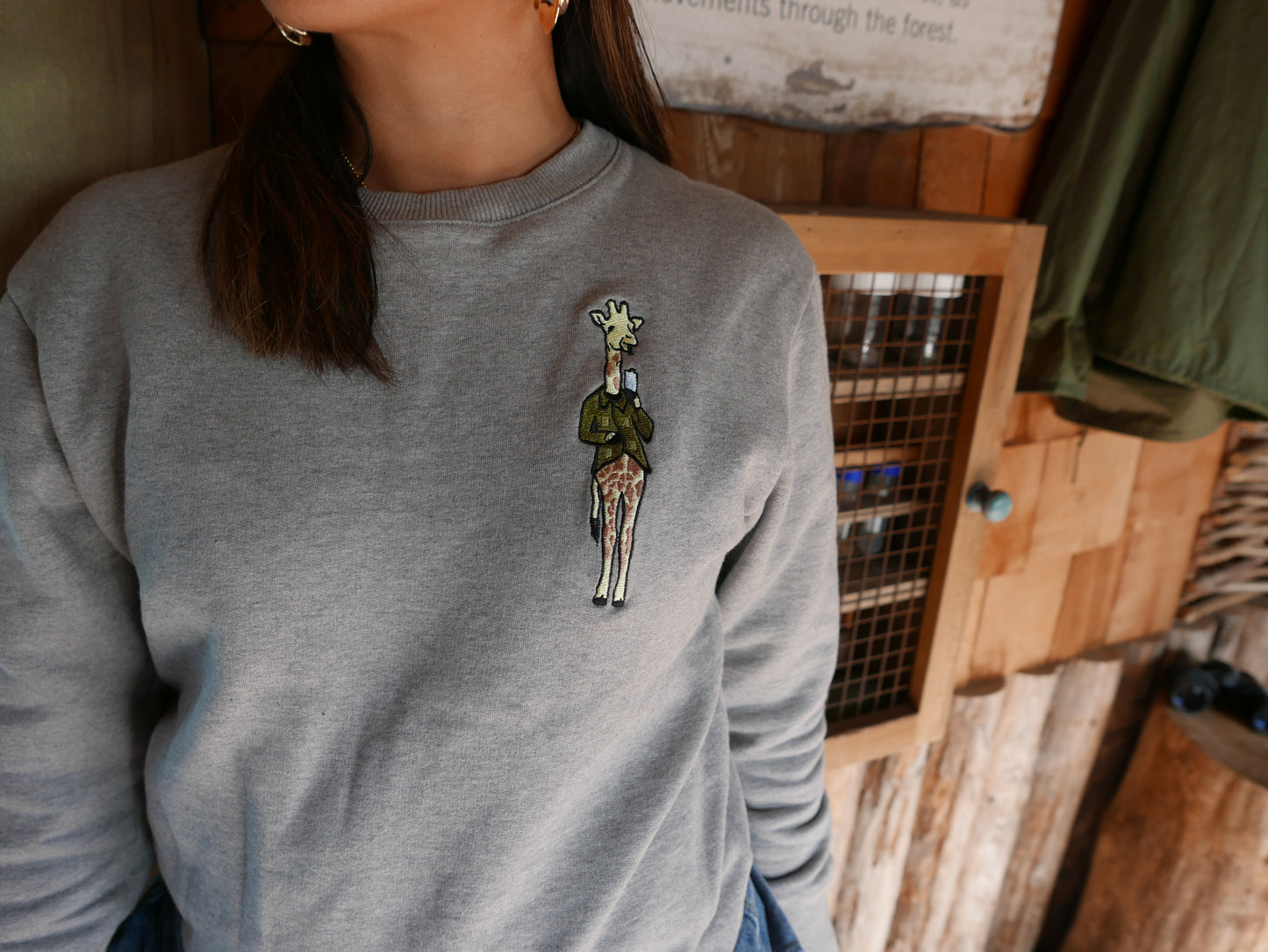 Crewneck sweatshirt grey - Gin & Tonic Giraffe