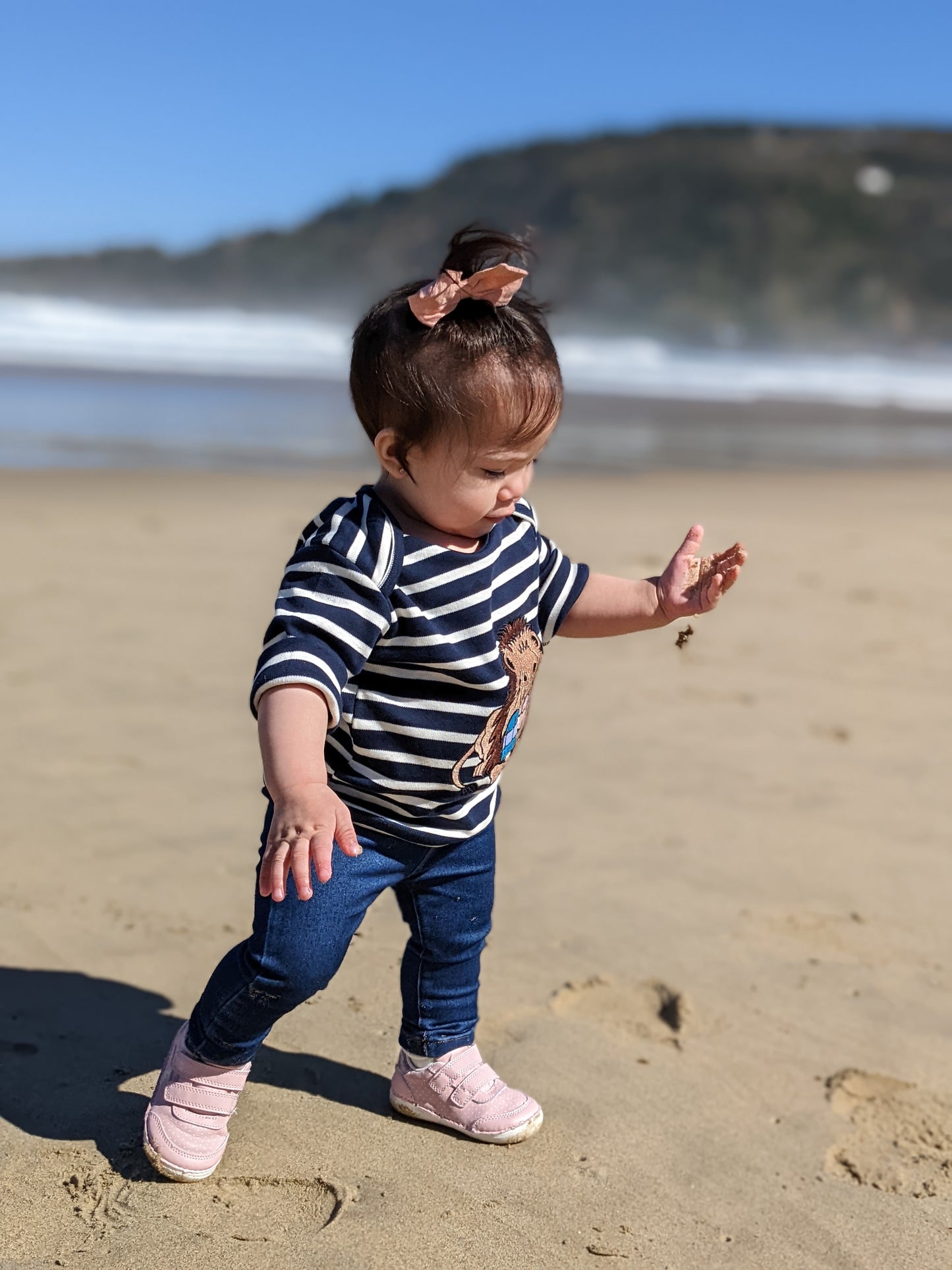 Babies long sleeve top - Lion with ice lolly