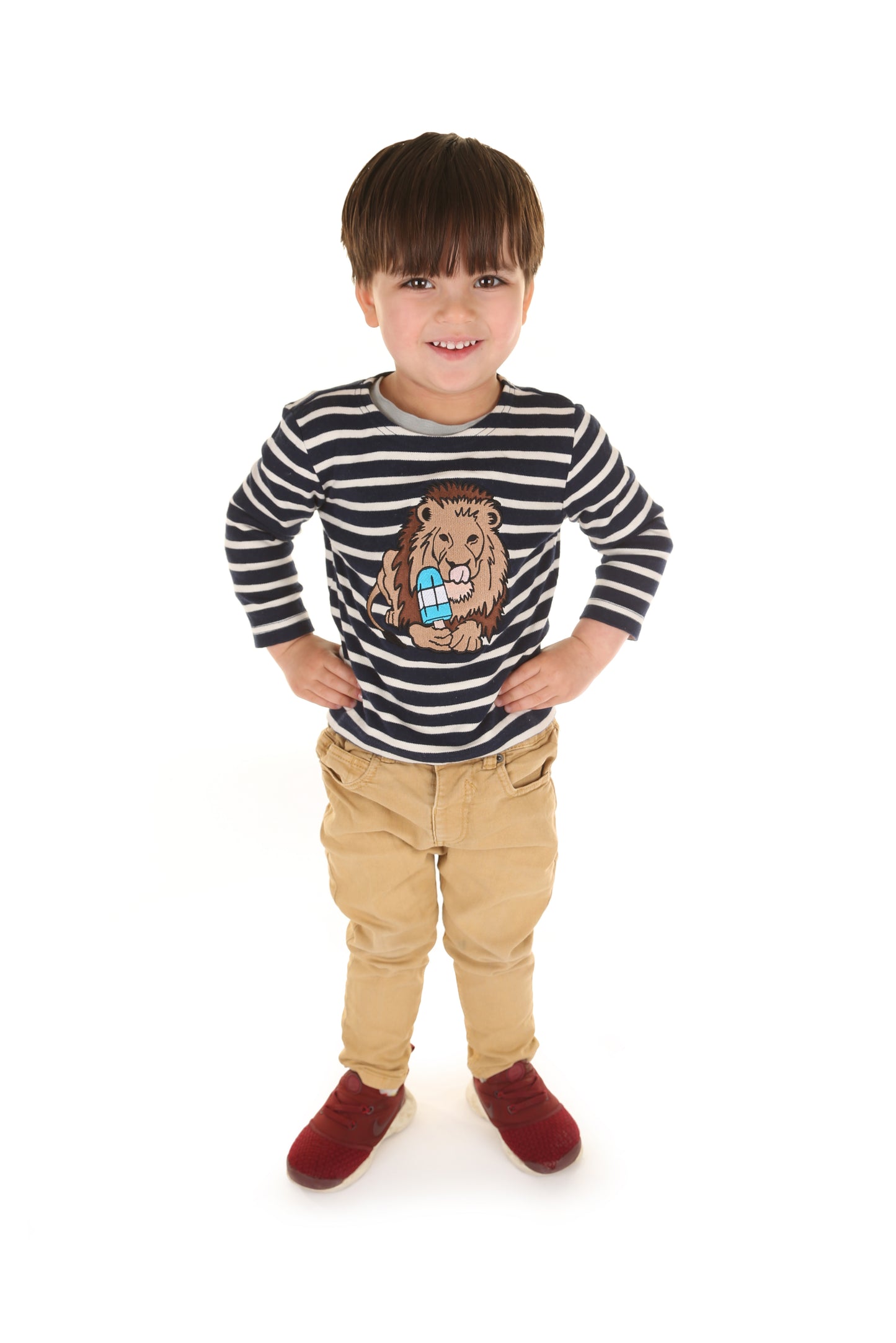 Children's long sleeve top - Lion with ice lolly