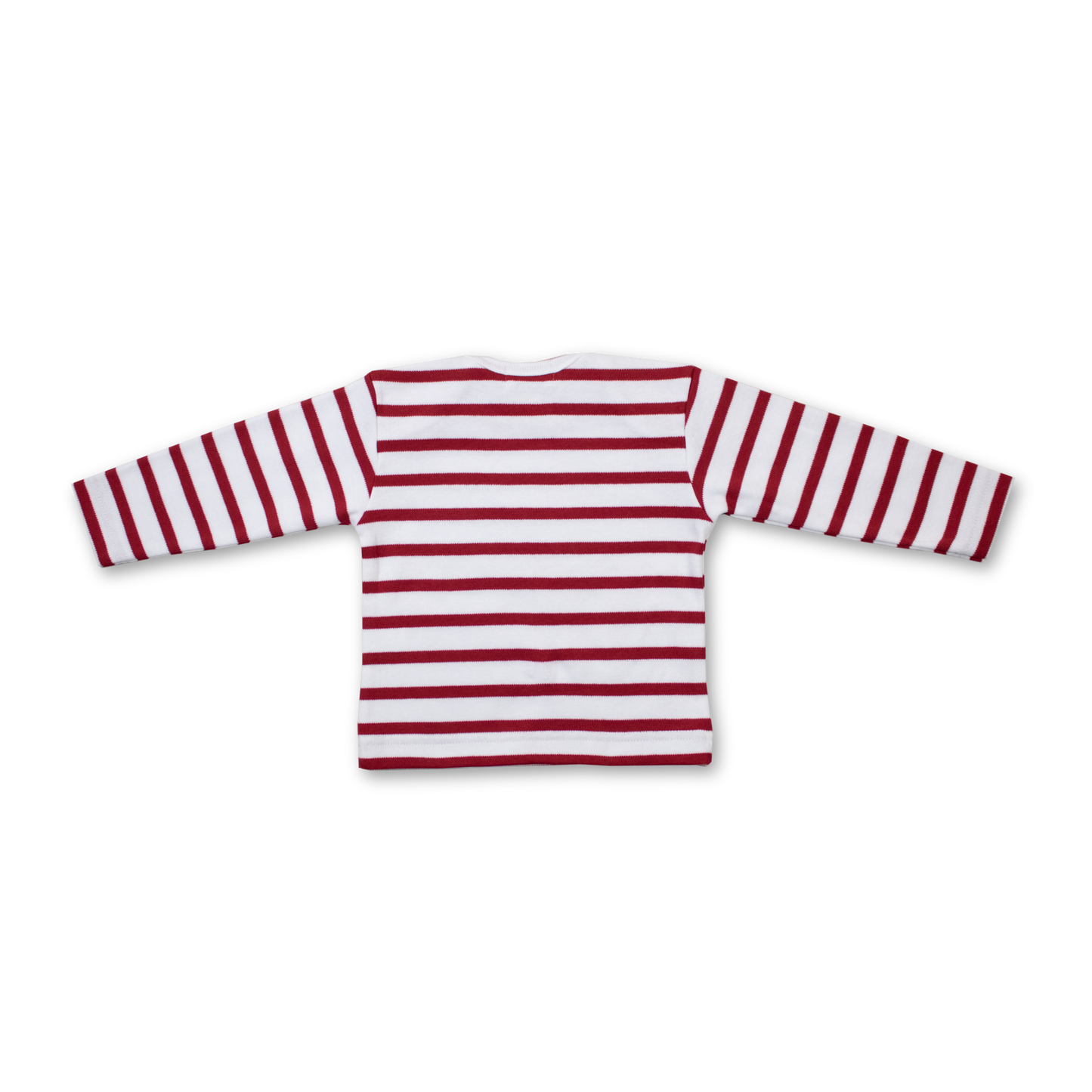 Babies long sleeve top - Red/White - Chilly the Penguin