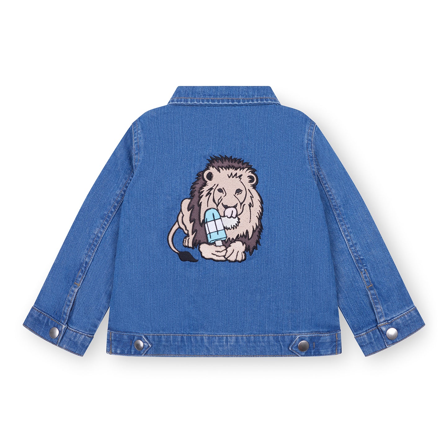 Babies denim jacket - Lion with ice lolly